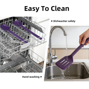 Juego <span class=keywords><strong>de</strong></span> Utensilios <span class=keywords><strong>de</strong></span> Cocina <span class=keywords><strong>de</strong></span> Silicona <span class=keywords><strong>de</strong></span> 6 Piezas, Color Morado, Personalizables al por Mayor, Antiadherentes, para Cocinar <span class=keywords><strong>en</strong></span> Casa - Product Image 5