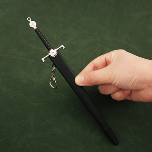 <span class=keywords><strong>Thrones</strong></span> metallo portachiavi ghiaccio e fuoco spada lunga GTR12 alla moda in lega <span class=keywords><strong>di</strong></span> zinco arma giocattolo per Targaryen accessori per il gioco - Product Image 5