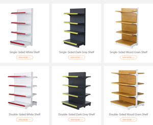 מדף תצוגה מתכתי GU JIU, מדף חנות, מתלה קמעונאי, מדפי סופרמרקט, מדפי אחסון, מדפים קלים - Product Image 6