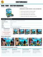 Machine d'arcade de course de bateaux à rames extrêmes avec écran quadruple de 55 pouces pour parcs d'attractions et magasins de jouets