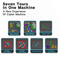 Jeu de déverrouillage par mot de passe intelligent Brain Intelligent Seven Tours, machine à chiffres en plastique, jouet éducatif, console portable, échiquier électronique