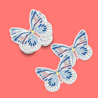 Stiker Bisnis Gaya Kartun PVC Die Cut Kustom yang Dipersonalisasi, Tahan Air, Perekat, Dicetak CMYK Warna Penuh Model DECA0423