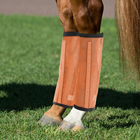 Ensemble de 2 bottes anti-mouches pour chevaux bottes équestres respirantes en plastique PVC protège-jambes pour chevaux