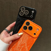 Coque de téléphone magnétique antichoc avec motif montagne enneigée et grande fenêtre pour iPhone 17 Pro Max 16 15 14 avec film de protection d'objectif