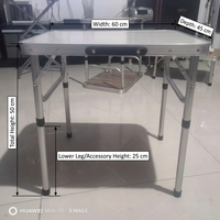Ensemble de table et chaises pliantes modernes en aluminium rectangulaires pour la maison, le dortoir, le mahjong, le camping, les meubles d'extérieur