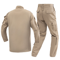 Personalizado caqui camuflaje ACU uniforme táctico poliéster algodón Ripstop tela duradera al aire libre traje para entrenamiento