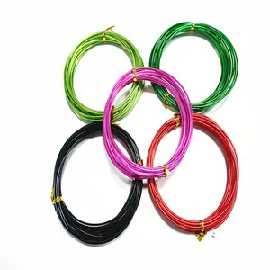 Wholesale 2.0mm*5m color alumina wire hand-made DIY bicycle braided shape oxidized color aluminum wire