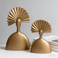 Figurine de chef Art Déco en résine, artisanat, motif scénique, forme irrégulière, décoration d'intérieur, article de luxe pour anniversaire