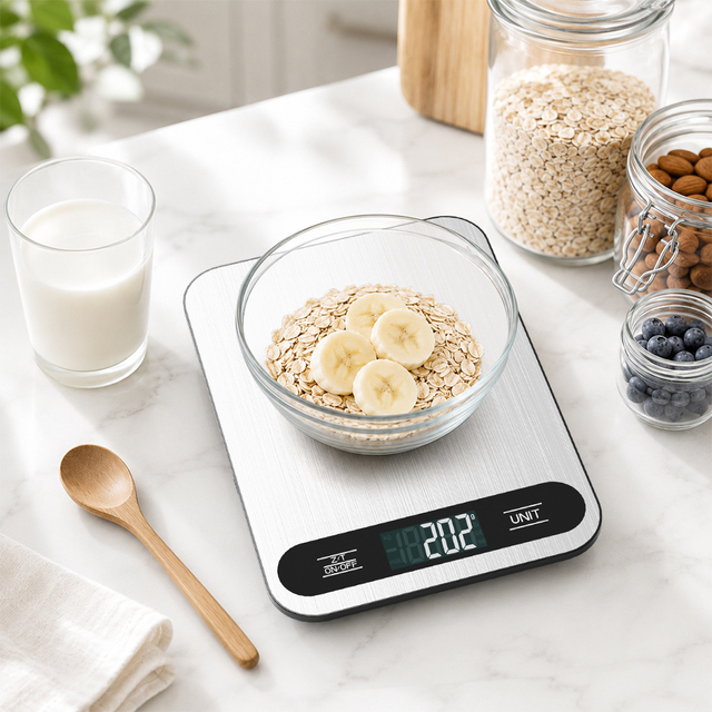 Changxie Foctroy Portable Digital Food Kitchen Scale New Design Multifunction Stainless Steel High Accuracy 1g Weighing Battery