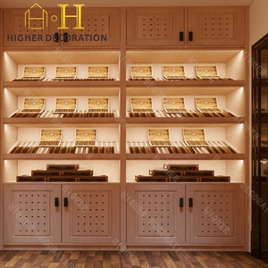 Gabinete para Cigarros <span class=keywords><strong>de</strong></span> Acero Inoxidable y Madera <span class=keywords><strong>de</strong></span> <span class=keywords><strong>Cedro</strong></span> Personalizable a Buen <span class=keywords><strong>Precio</strong></span>, Enfriador <span class=keywords><strong>de</strong></span> Cigarros con Pantalla LED para Tiendas Minoristas - Product Image 5