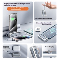 Pour Remax Capsule 20W Charge Rapide Portable Mini Banque D'alimentation Mobile Type-C Rotatif Plug-In Câble Intégré Usine En Gros