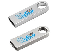Memoria USB Metálica Impermeable Color Gris Plateado 8gb 16gb 32gb 64 128 Unidad Flash USB 3.0