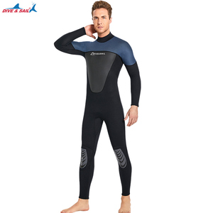 ชุดดำน้ำแบบเต็มตัว3มม.,ชุดแบบเนื้อผ้านีโอพรีนชุดประดาน้ำแบบชิ้นเดียวให้ความอบอุ่นสำหรับการดำน้ำว่ายน้ำดำน้ำตื้นเล่นเซิร์ฟ - Product Image 5