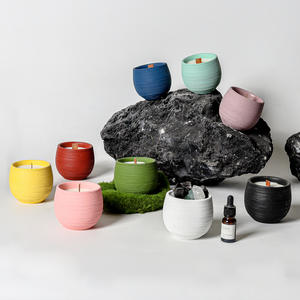 蜡烛杯容器空杯香薰浪漫香氛手工礼品厂家直销创意水泥VL033中国 - Product Image 2