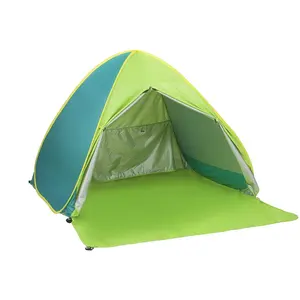 Düşük maliyetli otomatik güneş barınak kamp açık Pop Up plaj çadırı OEM ODM özelleştirme hızlı açık plaj kamp çadırı