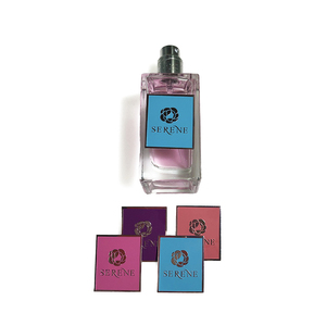 Logo personalizzato stampato in alluminio metallo etichetta in metallo bottiglia di profumo piatto quadrato in alluminio adesivo accessori decorativi targhetta - Product Image 2