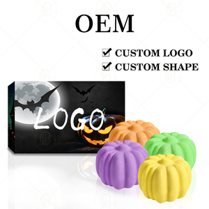 Bombas de Baño Personalizadas al por Mayor, Ecológicas, Veganas, con Forma de Calabaza de Halloween, con Aroma Relajante a Lavanda y Rosa, para Niños - Product Image 6