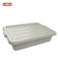Caja de Almacenamiento y Transporte para Cocina, Caja de Plástico para Restaurante, Lavabo Portátil con Tapa