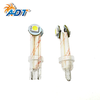 ADT 투명 베이스 인서트 T10 194 # 555 2Leds 5050SMD 핀볼 6.3볼트 LED 슈퍼 플렉스 SMD 핀볼 LED 플리퍼 LED 라이트 앰버