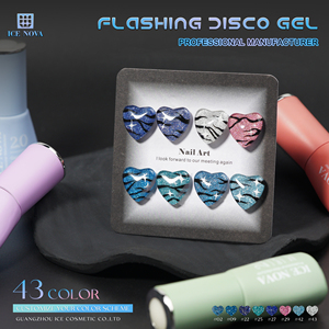 Nouveau 2026 – Kit <span class=keywords><strong>de</strong></span> vernis gel professionnel LED/UV en gros pour usine, fournisseur <span class=keywords><strong>de</strong></span> vernis gel disco clignotant et réfléchissant - Product Image 3