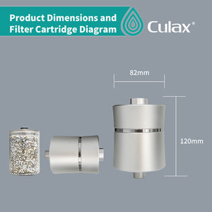 Acondicionador <span class=keywords><strong>de</strong></span> filtro <span class=keywords><strong>de</strong></span> agua <span class=keywords><strong>de</strong></span> alto flujo para baño y ducha Manual carbón activado elimina el cloro suave piel y cabello uso doméstico - Product Image 4