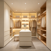 Meuble mural TV et armoire sans poignée, éco-responsable et moderne, pour toute la maison, avec niche encastrée LED, flottant, pour chambre et cuisine