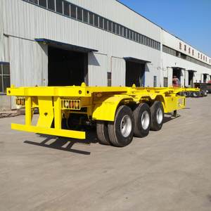 Nuevo Chasis Portacontenedores Esqueleto de 45 Toneladas, Semirremolque de 3 Ejes, Remolque Esqueleto Usado - Product Image 6