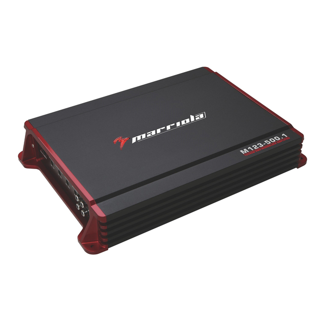 Hot Selling 1 Channel Car Amplifier M123-500.1 1*350W RMS REAL POWER Class D with Crossovers