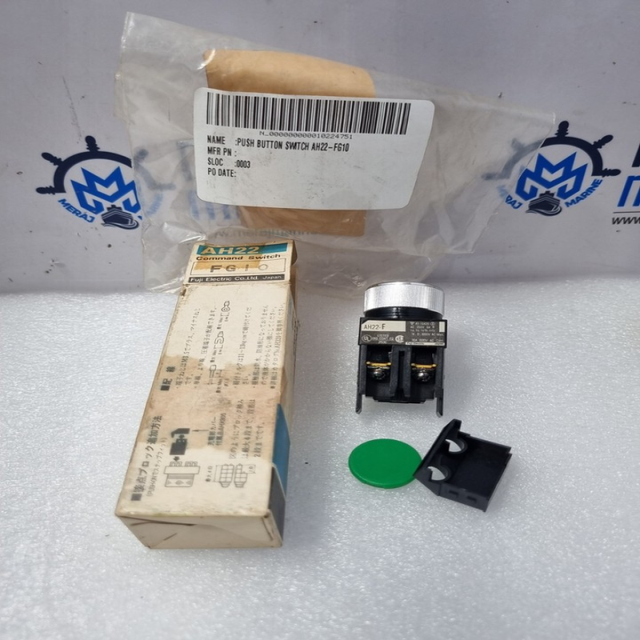 Electric AH22-FG10 Push Button Switch Green 6/10A 250/600V 41-10420 AH22-F Industrial Automation PAC PLC Controller
