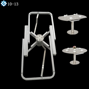Trasformare hardware mobili tavola rotonda e tavolo quadrato convertible 2 in 1 tirare rotazione nascosta tavolo da pranzo meccanismo - Product Image 1