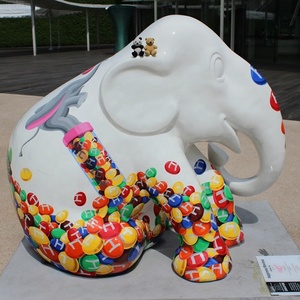 Statue a grandezza naturale dell'<span class=keywords><strong>elefante</strong></span> della vetroresina del <span class=keywords><strong>giardino</strong></span> decorativo delle grandi sculture moderne all'aperto <span class=keywords><strong>da</strong></span> vendere - Product Image 1
