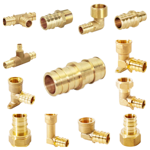 Juego de Accesorios de Latón para Tuberías con Roscas NPT y Conectores de Manguera para Sistemas de Suministro de Agua - Product Image 1