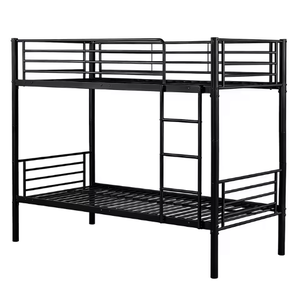 <span class=keywords><strong>Cama</strong></span> litera de acero de alta resistencia y bajo costo con barandilla completa y <span class=keywords><strong>escalera</strong></span> de acceso lateral, <span class=keywords><strong>cama</strong></span> <span class=keywords><strong>compacta</strong></span> doble sobre doble <span class=keywords><strong>para</strong></span> dormitorios de estudiantes - Product Image 4