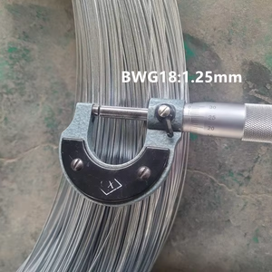 Fil d'acier galvanisé, revêtement en zinc, pour ligature, coupe, pliage, BWG18 BWG16 BWG14 BWG12 BWG10 BWG8 - Product Image 2