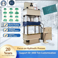 Presse hydraulique à quatre colonnes et trois poutres de 200 tonnes avec système PLC, nouveau moteur et réservoir de pression