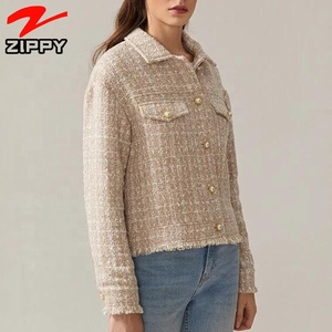 Chaqueta informal a cuadros para mujer, abrigo personalizado para <span class=keywords><strong>otoño</strong></span> e <span class=keywords><strong>invierno</strong></span>, <span class=keywords><strong>2022</strong></span> - Product Image 3