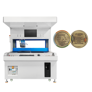 Automatische 4-kleuren twee-stations visuele emaille verf druppel- en doseermachine voor het kleuren van hardware, sieraden en ornamenten - Product Image 2