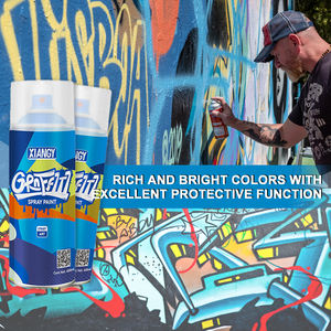 Venta directa de fábrica sin colgar graffiti callejero cubierto pintura de pared mural cambio de color aerosol graffiti pintura en aerosol - Product Image 4