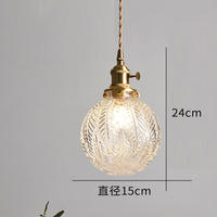 Lustre suspendu moderne en fer et verre LED pour la décoration de magasins et de restaurants, lampe suspendue au plafond, 2700K blanc chaud doux