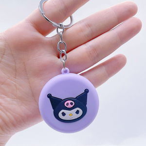 Dễ Thương Động Vật Silicone Gương Keychain, Silicone Túi Xách Quyến Rũ Phụ Kiện, Xe Phim Hoạt Hình Silica Gel Vòng Chìa Khóa Cho Trẻ Em Cậu Bé Cô Gái Phụ Nữ - Product Image 3