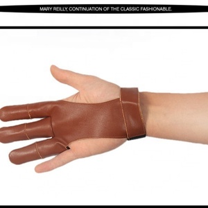 Gants de protection pour tir à l'arc Boshiho en cuir souple personnalisé pour la chasse, le tir à l'arc classique, protection trois doigts, activités de plein air - Vente chaude - Product Image 6
