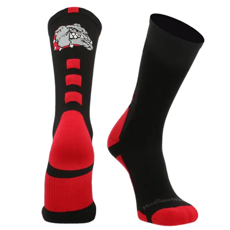 REMOULD men custom made skate team cushioned socks cotton with packaging high quality grip sports crew socks custom logo