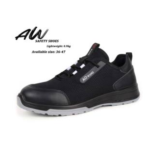 Chaussures de sécurité pour hommes JIANKUN, conformes aux normes CE, anti-écrasement, anti-perforation, avec plaque en acier, embout en acier, vente directe usine - Product Image 1