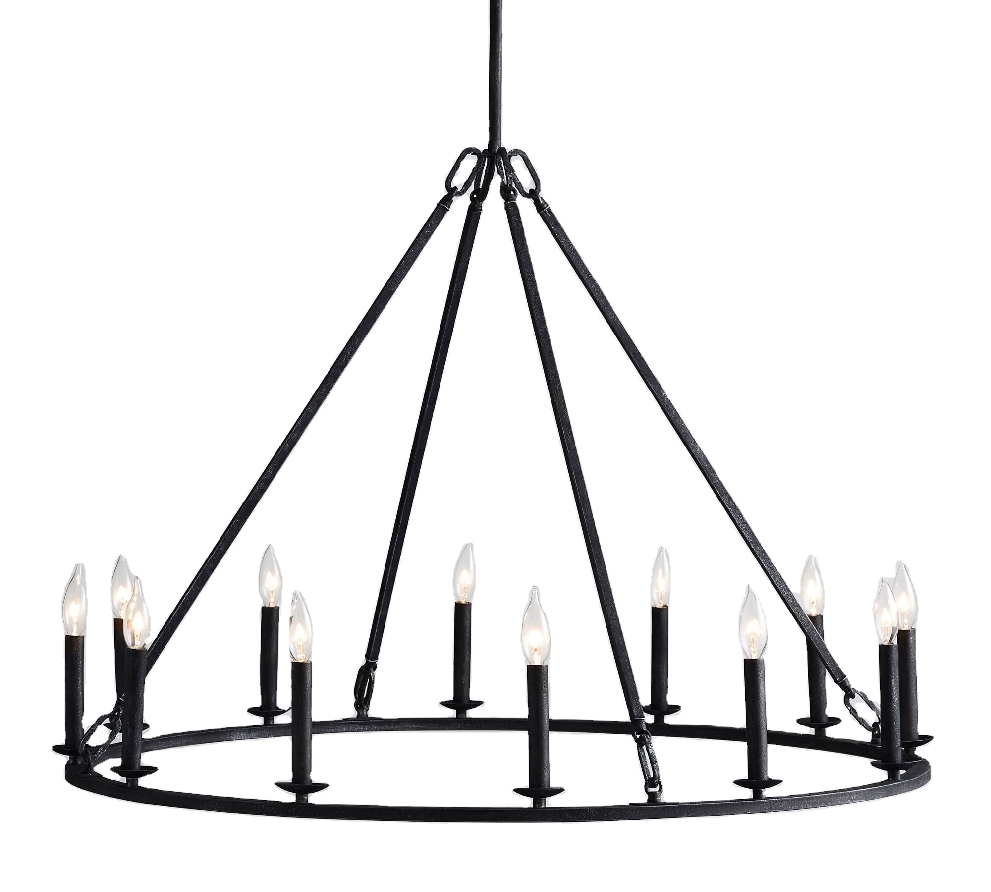 chandelier light luxury light Iron round chandelier