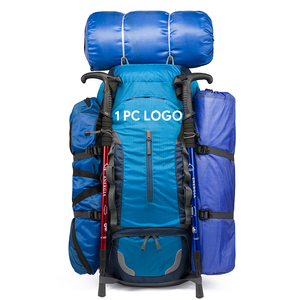 Sac à dos de randonnée, de trekking, de course à pied, imperméable, 60L, ultraléger, tendance, en Oxford, avec logo, pour le voyage, 1 pièce - Product Image 1