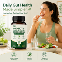 Enzyme digestive probiotique Akkermansia, soutien de la santé intestinale, complément alimentaire pour la santé digestive, capsules probiotiques Akkermansia