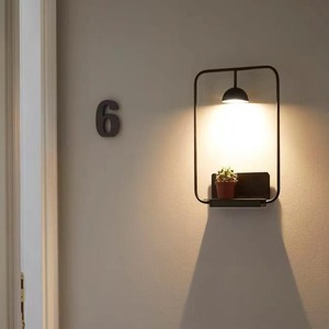 Applique murale noire E27 à commande par interrupteur LED 220V pour chambre, salon, bureau - Product Image 3