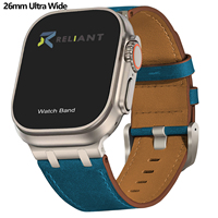 Bracelet vintage en cuir véritable pour Apple Watch Ultra 49mm (WB1015T)