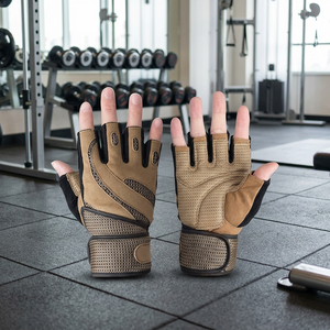 Gants de musculation respirants rembourrés en cuir, gants de gym et d'entraînement pour la musculation - Product Image 2