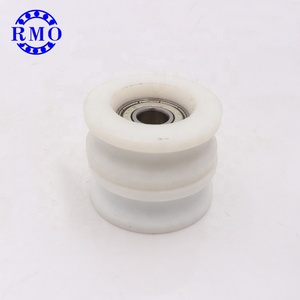 10-44.5-17,6mm 6000 rodamiento PA6 rodillos de puerta y ventana de nailon ruedas rodillo de puerta corredera de ducha de alta resistencia - Product Image 4